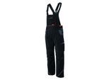 Arbeitslatzhose HERO BY JOHN MEDOOX "EDMONTON Pro Workwear Arbeits-Cargo-Latzhose", Herren, Gr. 54, Länge 32, schwarz, Sweatware, 65% Polyester, 35% Baumwolle, gerade lang, Hosen, Arbeits-Cargo-Latzhose Funktionsqualitätfür Herren