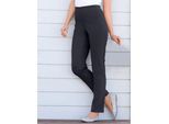 Dehnbund-Hose STEHMANN, Damen, Gr. 24, Kurzgrößen, blau (marine), 72% Viskose, 25% Polyamid, 3% Elasthan, unifarben, lang, Hosen