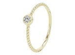 Fingerring ADELIA´S "Damen Ring aus 333 Gold mit Zirkonia" Gr. 60, gold, Fingerringe, Damen, 60, Fingerring