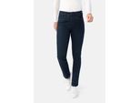 5-Pocket-Jeans STOOKER WOMEN "Milano Denim Basic Magic Shape Fit Jeans", Damen, Gr. 36, Länge 30, blau (dunkelblau), Denim/Jeans, 81% Baumwolle, 17% Polyester, 2% Elasthan, schmal lang, Jeans 5-Pocket-Jeans, Casual Clean Wash Denim Jeans Magic Shape Effekt für Damen