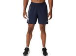 Laufshorts ASICS "ICON 7IN SHORT", Herren, Gr. S, N-Gr, midnight, cream, Obermaterial: 100% Polyester, Hosen