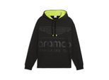 Hoodie PUMA "PUMA x ASTON MARTIN ARAMCO F1 TEAM Relaxed Hoodie Herren", Herren, Gr. XL, schwarz, Obermaterial: 67% Baumwolle, 33% Polyester. Kapuzenfutter: 100% Baumwolle. Rippe: 97% Baumwolle, 3% Elasthan, relaxed fit, Sweatshirts Hoodie
