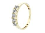 Fingerring ADELIA´S "Damen Ring aus 333 Gold mit Zirkonia" Gr. 52, gold, Fingerringe, Damen, 52, Fingerring