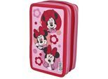 Federmäppchen SCOOLI "Tripledecker", Kinder, minnie mouse, Polyester, Schreibgeräteetuis Federmäppchen