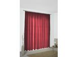 Vorhang WIRTH "Bachfeld" Gr. 4, rot, B:132cm H:245cm, Jacquard, Polyacryl, Gardinen, Vorhang