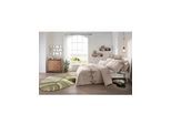 Bettwäsche HEINE HOME Gr. 1, beige (sand, weiß, bedruckt), B/L: 135cm x 200cm, Mako-Satin, B/L: 80cm x 80cm, 2 Stk., Mako-Satin, 100% Baumwolle, Bettwäsche, Bettwäsche