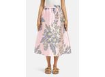 Sommerrock MILANO ITALY, Damen, Gr. 36, rosa, Web, Material: 100% Polyester, Futter: 100% Polyester, bestickt, regular fit, Röcke, mit Taschen