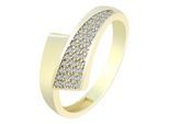 Fingerring ADELIA´S "Damen Ring aus 333 Gold mit Zirkonia" Gr. 54, gold, Fingerringe, Damen, 54, Fingerring