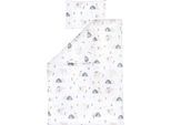 Kinderbettwäsche JULIUS ZÖLLNER "Mountain Bear", weiß, B/L: 100cm x 135cm, 1 Stk., 1 Stk., Renforcé, B/L: 40cm x 60cm, 2 Stk., Renforcé, Obermaterial: 100% Baumwolle, Bettwäsche, Kinderbettwäsche, mit niedlichem Muster