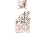 Bettwäsche BIERBAUM "4137", lachs, B/L: 135cm x 200cm, 1 Stk., 1 Stk., Biber, B/L: 80cm x 80cm, 2 Stk., Biber, Obermaterial: 100% Baumwolle, Bettwäsche, Bettwäsche, Biber, 100 % Baumwolle, pflegeleicht, kuschelig weich