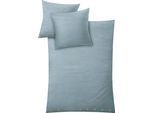 Bettwäsche KLEINE WOLKE "Leinna", blau, B/L: 155cm x 220cm, 1 Stk., 1 Stk., Leinen, B/L: 80cm x 80cm, 2 Stk., Leinen, Obermaterial: 70% Baumwolle, 30% Leinen, Bettwäsche, Bettwäsche, Leinen-Mix