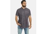 Kurzarmhemd JAN VANDERSTORM "Kurzarmhemd LUZZA", Herren, Gr. XL, weit, grau, Obermaterial: 100% Baumwolle CO., Hemden