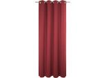Vorhang WIRTH "Trondheim B", rot, B:132cm H:285cm, Chenille, Polyacryl, Gardinen, Vorhang