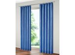 Vorhang WIRTH "Bachfeld" Gr. 2, blau (royalblau), B:132cm H:175cm, Jacquard, Polyacryl, Gardinen, Vorhang