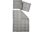 Wendebettwäsche ADAM "Flower Cuvée light", grau, B/L: 135cm x 200cm, 1 Stk., 1 Stk., Renforcé, B/L: 80cm x 80cm, 2 Stk., Renforcé, Obermaterial: 100% Baumwolle, Bettwäsche, Wendebettwäsche, aus 100 % Bio-Baumwolle, 2 teilig - Bettwäsche Set