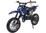 Mini-Crossbike Delta, Benzin-Motorrad, Pocketbike, Dirtbike, 49 ccm, bis zu 40 km/h, Scheibenbremsen (Blau)