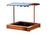 Dobar 94350FSC Sandkasten 117x117x117 cm, mit UV-Schutz