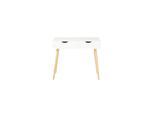 SoBuy Schreibtisch mit 1 Schublade Holzfarbe 90x45x77cm Minimalistisch