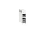 SoBuy Badunterschrank mit 2 Schubladen Weiß 60x20x70cm Funktional