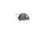 SoBuy Campingzelt mit 1 Tür Hellgrau 193x145x185cm Funktional