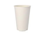 Papstar Zuckerrohr-Becher pure 0,4 l weiß, Bagasse, Ø 9 x H 13 cm, Mikrowelle 800 W, EN 13432, 50 Stück