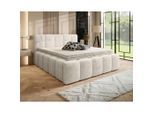 Xora Boxbett, Beige, Textil, H3, 7-Zonen, Höhe ca. 16 cm, 140x200 cm, gepolstertes Kopfteil, Stoffauswahl, Topper durchgehend, in verschiedenen Größen erhältlich, Matratze geteilt, Schlafzimmer, Betten, Boxspringbetten
