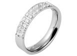 Fingerring ADELIA´S "Damen Ring aus Edelstahl mit Strass Steinchen" Gr. 60, silber, Fingerringe, Damen, 60, Edelstahl, Fingerring