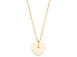 Kette mit Anhänger AMOR "Herz", gold (gelbgoldfarben), Halsketten, Damen, Gelbgold 375, L: 45