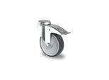 CASCOO Rückenlochlenkrolle mit Totalfeststeller ø 100 mm Serie P2T2 Gleitlager (BAH15C0100P2T2P0N)