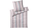 Bettwäsche ELEGANTE "Drive", grau (taupe), B/L: 155cm x 220cm, 1 Stk., 1 Stk., Mako-Batist, B/L: 80cm x 80cm, 2 Stk., Mako-Batist, Obermaterial: 100% Baumwolle, Bettwäsche, Bettwäsche, angenehmes Hautgefühl