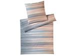 Bettwäsche ELEGANTE "Swoosh", orange (terra), B/L: 155cm x 220cm, 1 Stk., 1 Stk., Jersey, B/L: 80cm x 80cm, 2 Stk., Jersey, Obermaterial: 100% Baumwolle, Bettwäsche, Bettwäsche, angenehmes Hautgefühl