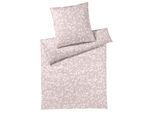 Bettwäsche ELEGANTE "Bonjour", rosa (puder), B/L: 135cm x 200cm, 1 Stk., 1 Stk., Jersey, B/L: 80cm x 80cm, 2 Stk., Jersey, Obermaterial: 100% Baumwolle, Bettwäsche, Bettwäsche, angenehmes Hautgefühl
