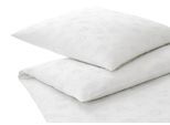 Bettwäsche ELEGANTE "Poppy", weiß, B/L: 155cm x 220cm, 1 Stk., 1 Stk., Jacquard-Satin, B/L: 80cm x 80cm, 2 Stk., Jacquard-Satin, Obermaterial: 100% Baumwolle, Bettwäsche, Bettwäsche, angenehmes Hautgefühl