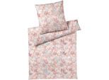 Bettwäsche ELEGANTE "Lucid", rosa (pfirsich rose), B/L: 135cm x 200cm, 1 Stk., 1 Stk., Mako-Jersey, B/L: 80cm x 80cm, 2 Stk., Mako-Jersey, Obermaterial: 100% Baumwolle, Bettwäsche, Bettwäsche, angenehmes Hautgefühl
