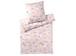 Bettwäsche ELEGANTE "Pastel Jersey", rosa (rosarot), B/L: 135cm x 200cm, 1 Stk., 1 Stk., Jersey, B/L: 80cm x 80cm, 2 Stk., Jersey, Obermaterial: 100% Baumwolle, Bettwäsche, Bettwäsche, angenehmes Hautgefühl