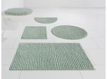 Badematte MY HOME "Renat, Badvorleger, Badezimmer Teppich, Scandi" Gr. 1, grün, H:15mm, Materialmix, Badematten, Badematte, Badteppich, Badgarnitur, Chenille-Optik, auch als 3 tlg. Set