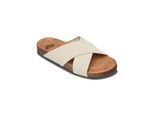 Sandale ROXY "Mannae Crossed", Damen, Gr. 8(38), taupe, Obermaterial: 100% Polyester-Textil, Futter: 100% Textil, Laufsohle: 100% EVA., Schuhe Sandale