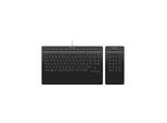 3Dconnexion Keyboard Pro with Numpad - Tastatur und Ziffernsatz - Schweiz - Schwarz
