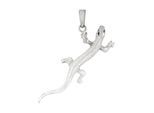 Kettenanhänger JOBO "Anhänger Echse Eidechse 18 mm", silber (silber 925), Schmuckanhänger, Damen, Silber 925 (Sterlingsilber), Kettenanhänger, 925 Silber rhodiniert