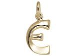 Buchstabenanhänger JOBO "Anhänger Buchstabe", gelbgold 375, Schmuckanhänger, Damen, E, Gelbgold 375, 375 Gold