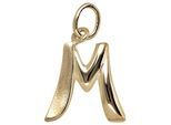 Buchstabenanhänger JOBO "Anhänger Buchstabe", gelbgold 375, Schmuckanhänger, Damen, M, Gelbgold 375, 375 Gold