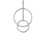 Kettenanhänger JOBO "Anhänger Silberanhänger 50 mm", silber 925, Schmuckanhänger, Damen, Silber 925 (Sterlingsilber), Kettenanhänger, 925 Silber rhodiniert mit 21 Zirkonia