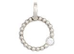 Kettenanhänger JOBO "Platinanhänger rund 12 mm", platin 950, Schmuckanhänger, Damen, SI = kleine Einschlüsse, Diamanten Platin 950, Diamanten, Platin 950, Kettenanhänger, 950 Platin mit Diamant Brillant