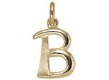 Buchstabenanhänger JOBO "Anhänger Buchstabe", gelbgold 375, Schmuckanhänger, Damen, B, Gelbgold 375, 375 Gold