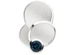Kettenanhänger JOBO "Anhänger Silberanhänger 27 mm", blau, blau, Schmuckanhänger, Damen, Silber 925 (Sterlingsilber), Kettenanhänger, 925 Silber mit Blautopas London Blue