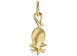 Kettenanhänger JOBO "Anhänger Maus Mäuschen 18 mm", gelbgold 333, Schmuckanhänger, Damen, Gelbgold 333, Kettenanhänger, 333 Gold
