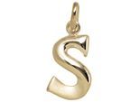 Buchstabenanhänger JOBO "Anhänger Buchstabe", gelbgold 375, Schmuckanhänger, Damen, S, Gelbgold 375, 375 Gold