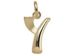 Buchstabenanhänger JOBO "Anhänger Buchstabe", gelbgold 375, Schmuckanhänger, Damen, Y, Gelbgold 375, 375 Gold