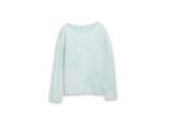 TOM TAILOR Damen Strickpullover aus Baumwolle, blau, Gemustert, Gr. XXL