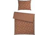 Bettwäsche Nature Home Wende Braun ca. 140x200cm